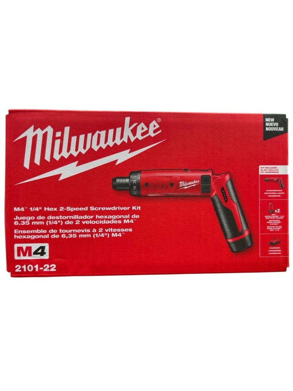 Milwaukee 2101-22 M4 1/4" Hex Screwdriver Kit